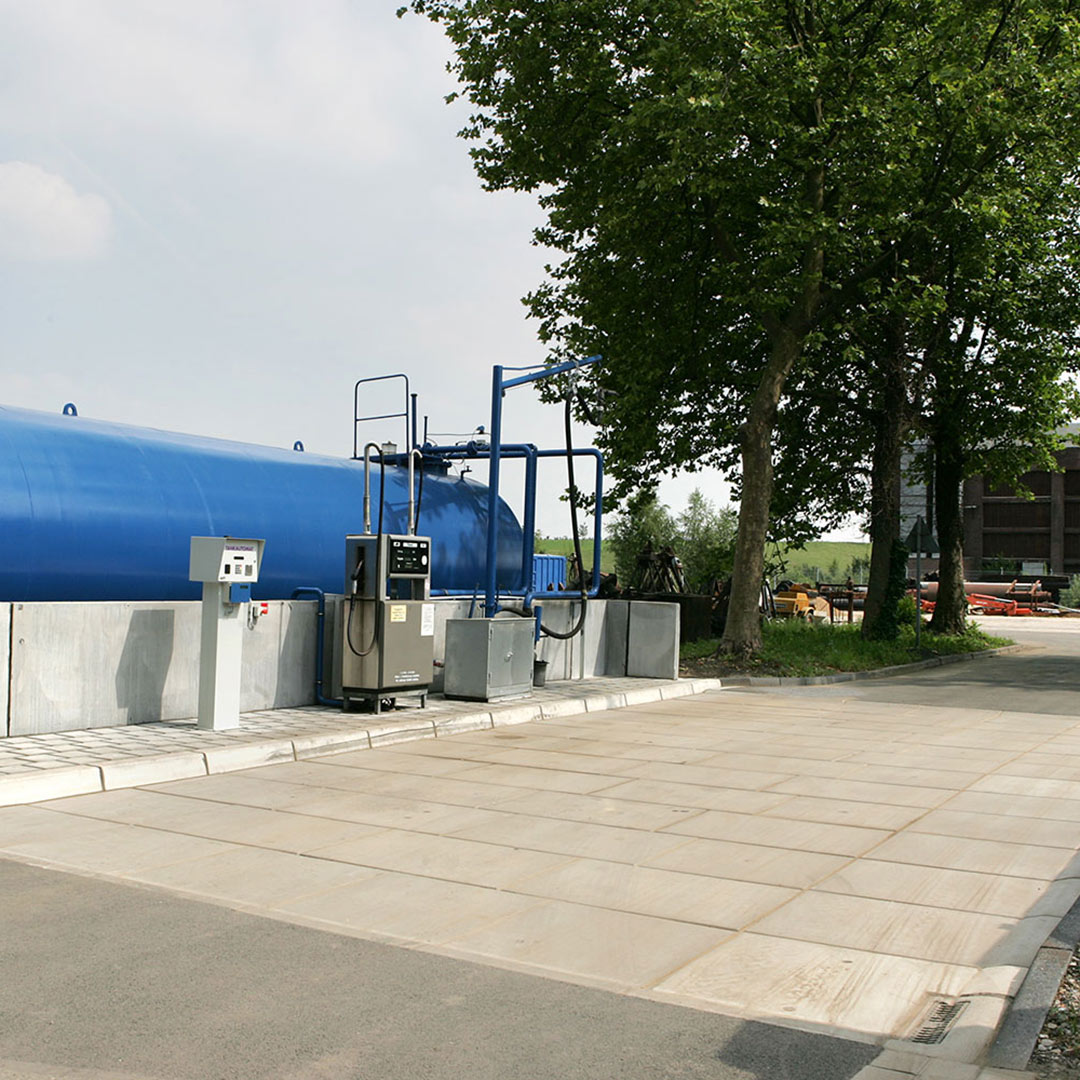 Fugensanierung an einer Umschlagfläche