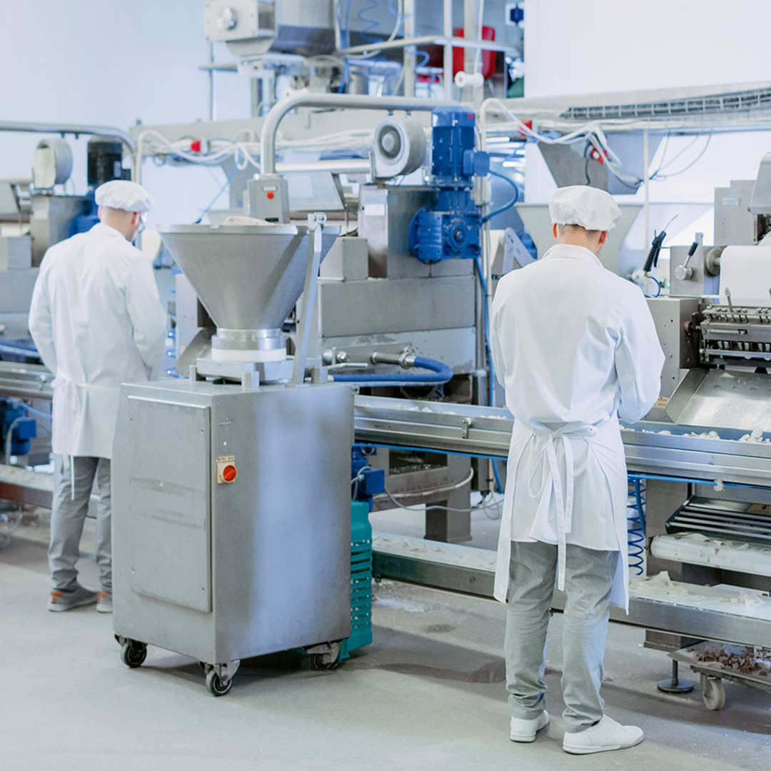 Szene aus einem fleischverarbeitenden Betrieb